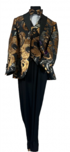 BOYS 5PC. SUIT (BLACK-DARK GOLD) 2121243